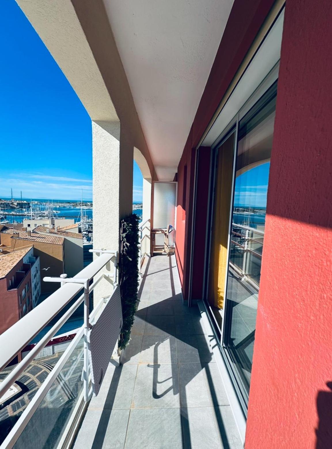Ferienwohnung Centre Port,Vue Panoramique,Clim,Balcon,Wifi Agde Exterior foto
