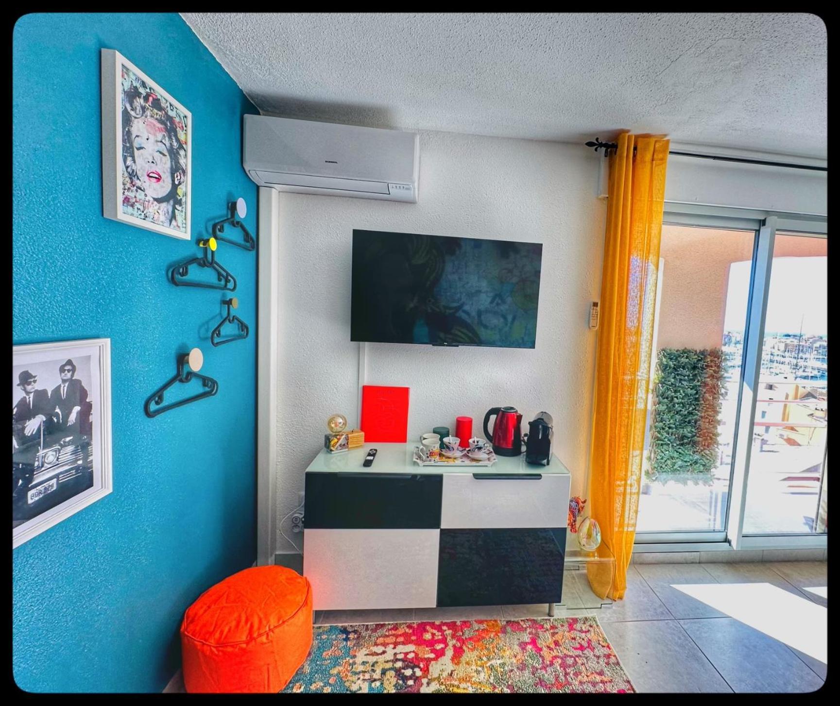 Ferienwohnung Centre Port,Vue Panoramique,Clim,Balcon,Wifi Agde Exterior foto
