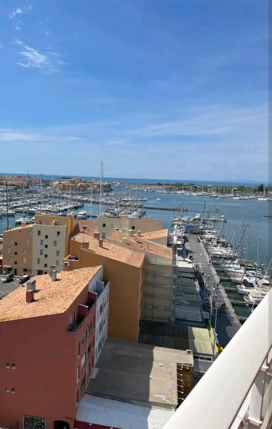 Ferienwohnung Centre Port,Vue Panoramique,Clim,Balcon,Wifi Agde Exterior foto