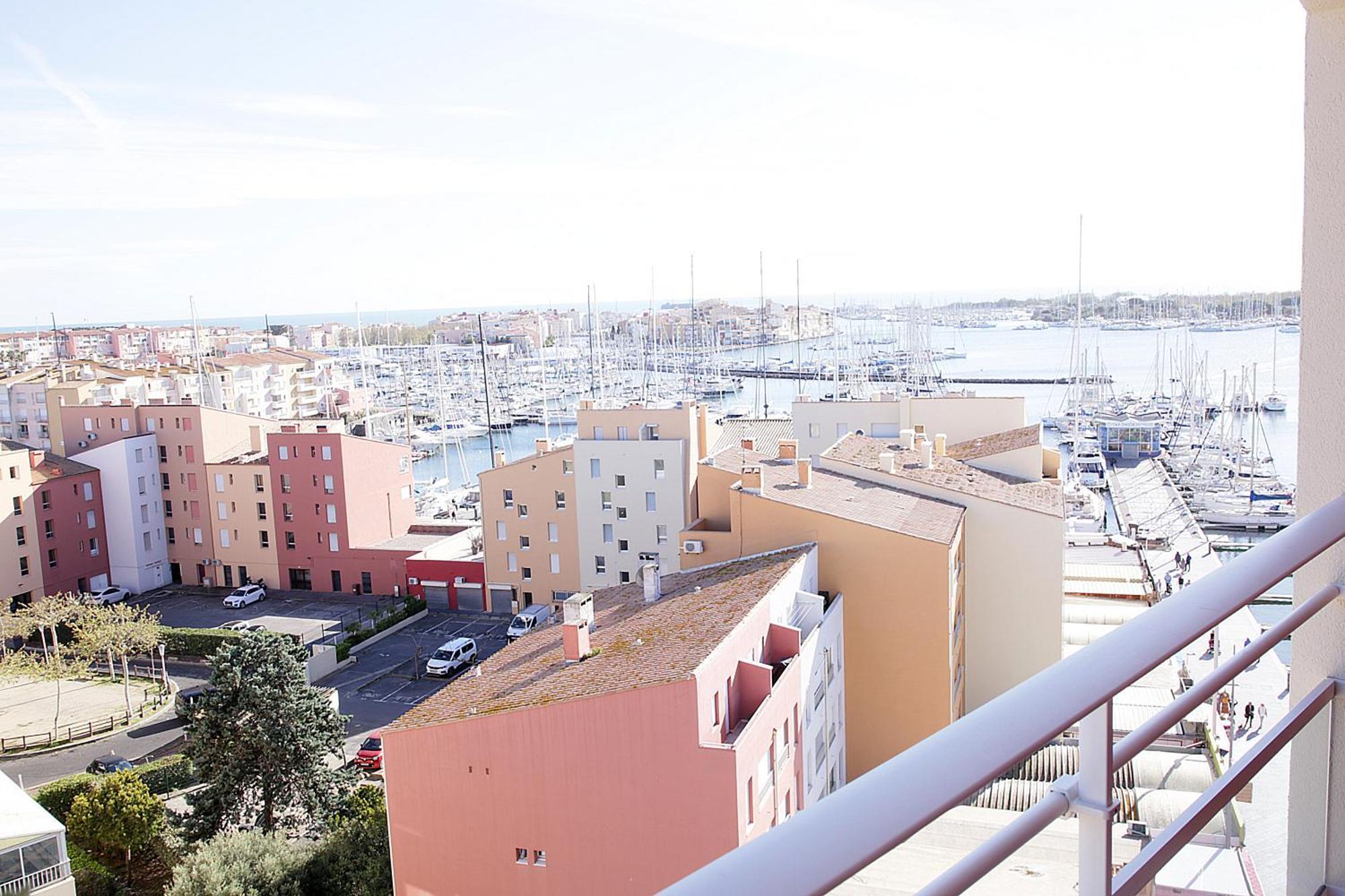 Ferienwohnung Centre Port,Vue Panoramique,Clim,Balcon,Wifi Agde Exterior foto