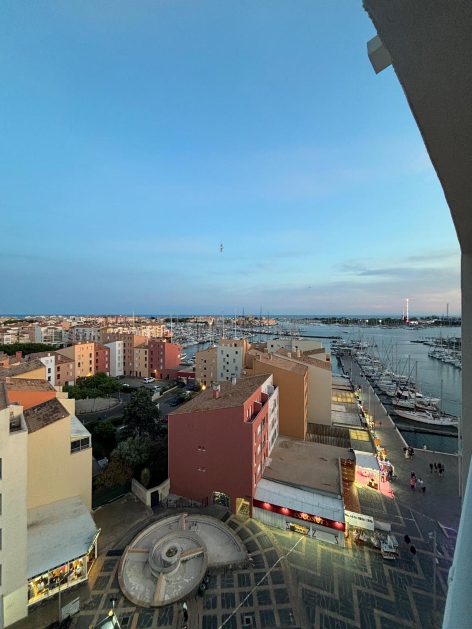 Ferienwohnung Centre Port,Vue Panoramique,Clim,Balcon,Wifi Agde Exterior foto